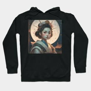 Japanese Moon girl Hoodie